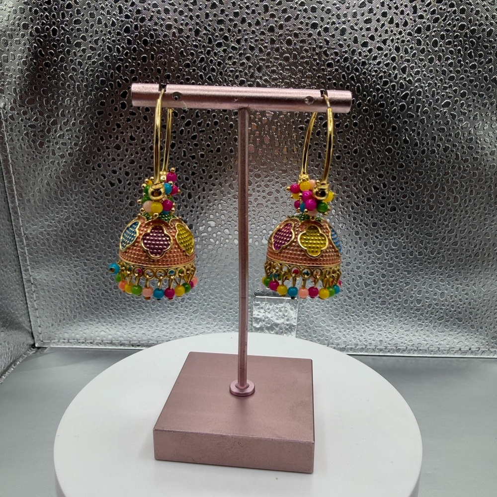 Colorful Jhumka Earrings